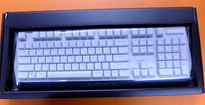 NEW Alienware Low Profile RGB Mechanical White Gaming Keyboard AW510K Dell 52FC4