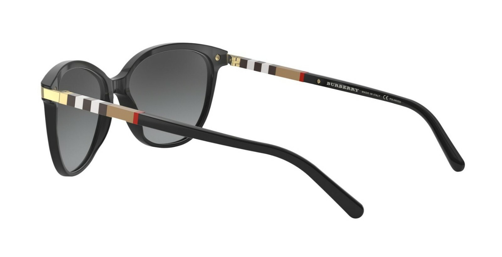 Pre-owned Burberry Regent Collection Be 4216 Black/grey Shaded Polarized Sunglasses