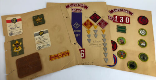 Vintage Lot Cali Boy Scout BSA Uniform Patches, Cub Scout, Bad...