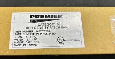 Premier 4420707500 PT-PP-C6-24-HD High Density Patch Panel
