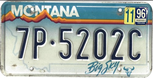 Plaque D'immatriculation Vélo Vintage – Années 1950 – Montana – Pour Schwinn, Raleigh, Etc.