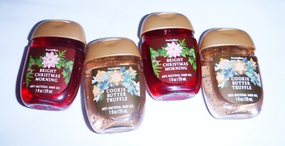4 NEW Bath & Body Works Cookie Butter Truffle+ Bright Christmas Morning Bac's.