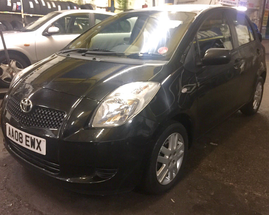 Toyota Yaris 2008 TR 1.3 petrol manual 5dr black