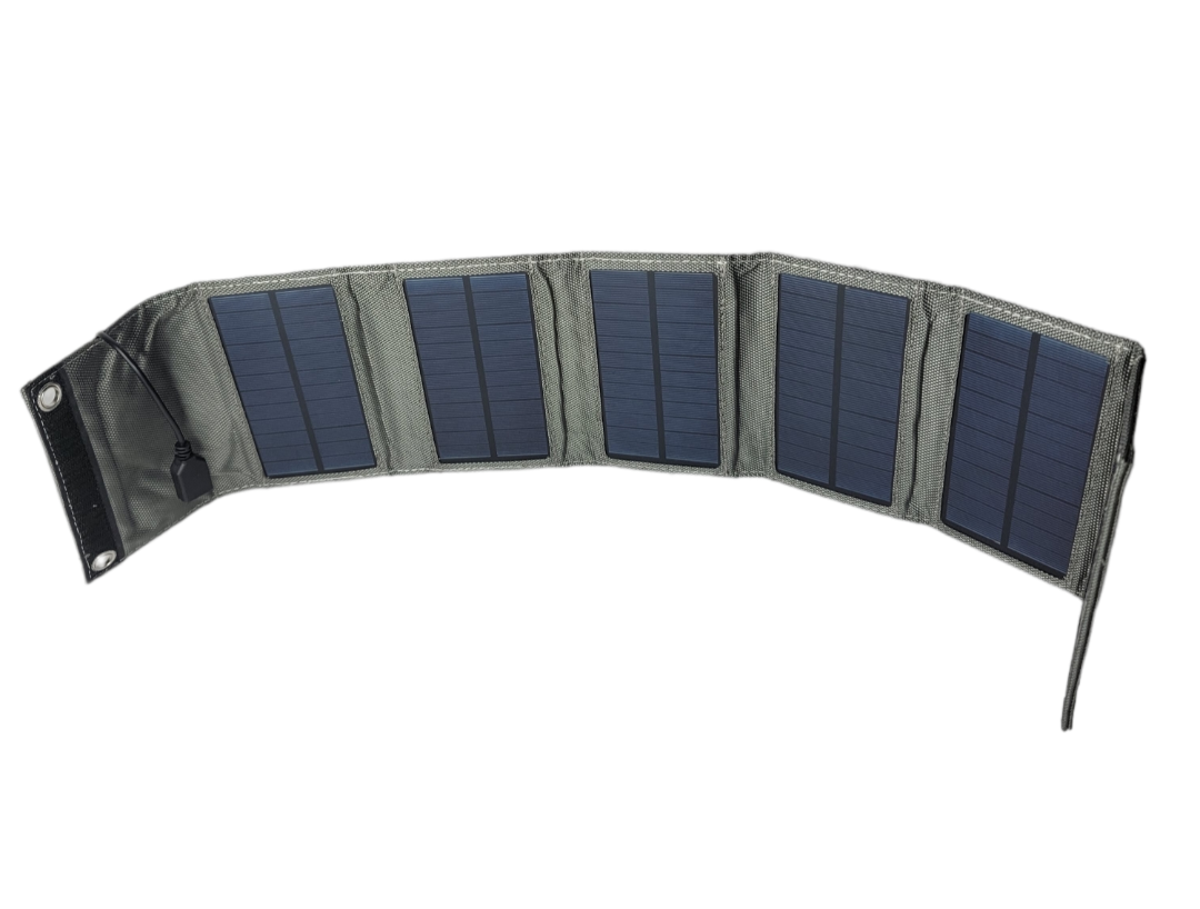 Solar Panel Charger Foldable USB (Gray)