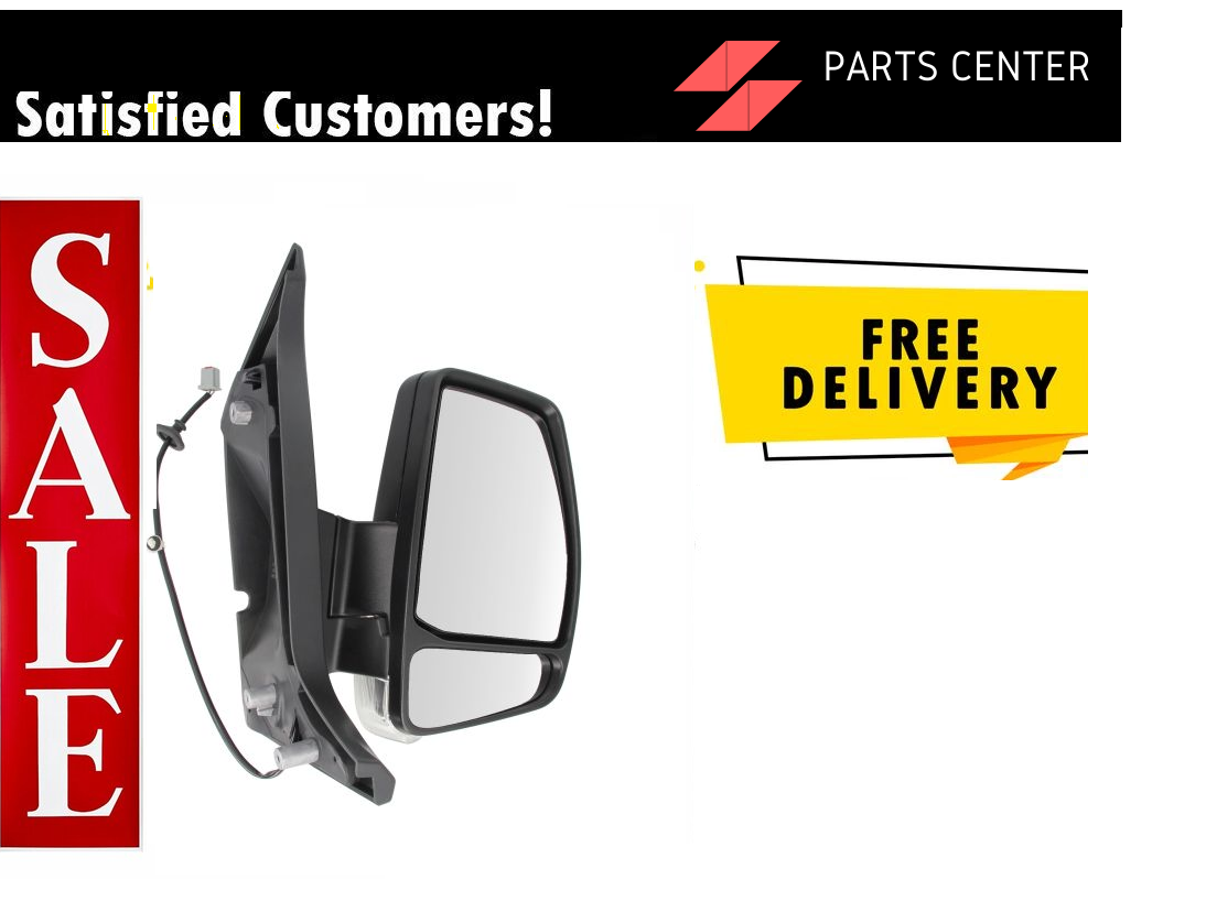 Fits  Ford Transit Custom Van 2014- 2019 Driver Side Electric Door Wing Mirror