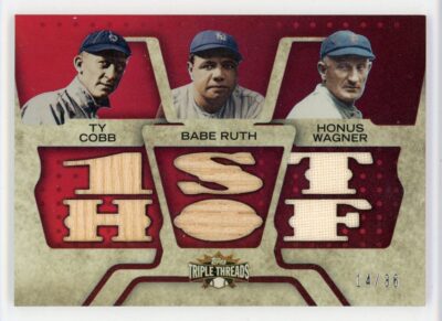 Ty Cobb/Babe Ruth/Honus Wagner 2008 Topps Triple Threads 14/35 #TTRC-102