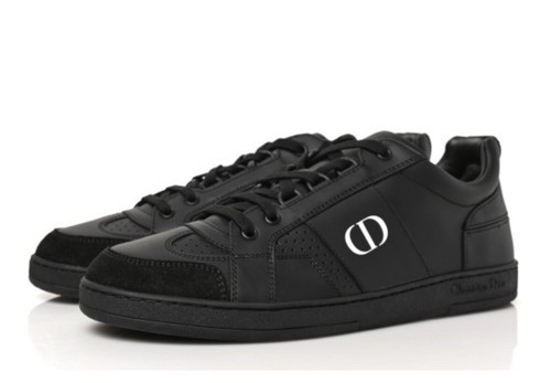 BRAND NEW CHRISTIAN DIOR Calfskin Suede Logo Sneakers 37.5