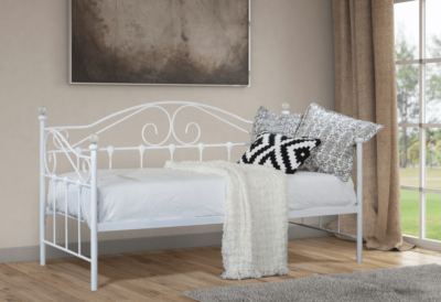 Single metal on sale day bed frame
