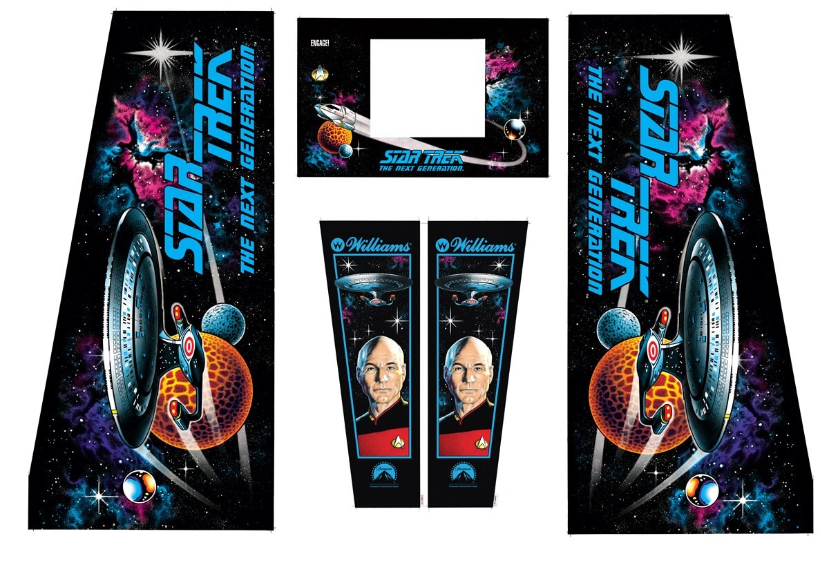 Star Trek Next Pinball Machine CABINET Decal Set | eBay