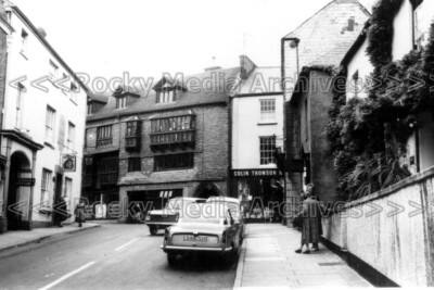 rtt-87 Triumph Herald, High Street, Wiveliscombe, Somerset. Photo