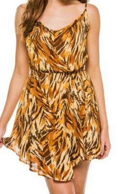 INDAH Tahani Animal Print Tank Dress, Size S, NWT