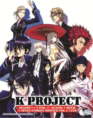 Anime DVD K PROJECT Season 1+2 Complete TV Series (1-26 End) +Movies