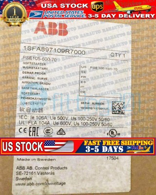 1PCS NEW ABB soft starter PSE105-600-70 1SFA897109R7000
