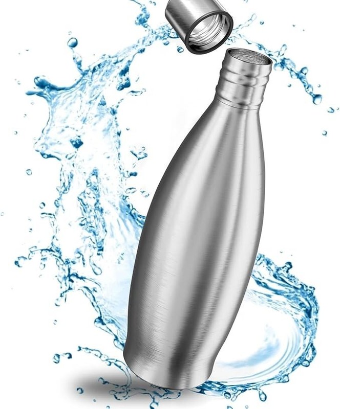 Lichtenwerk Sodasteel Trinkflasche 900ml FÃ¼R Sodastream Crystal Edelstahl Silber