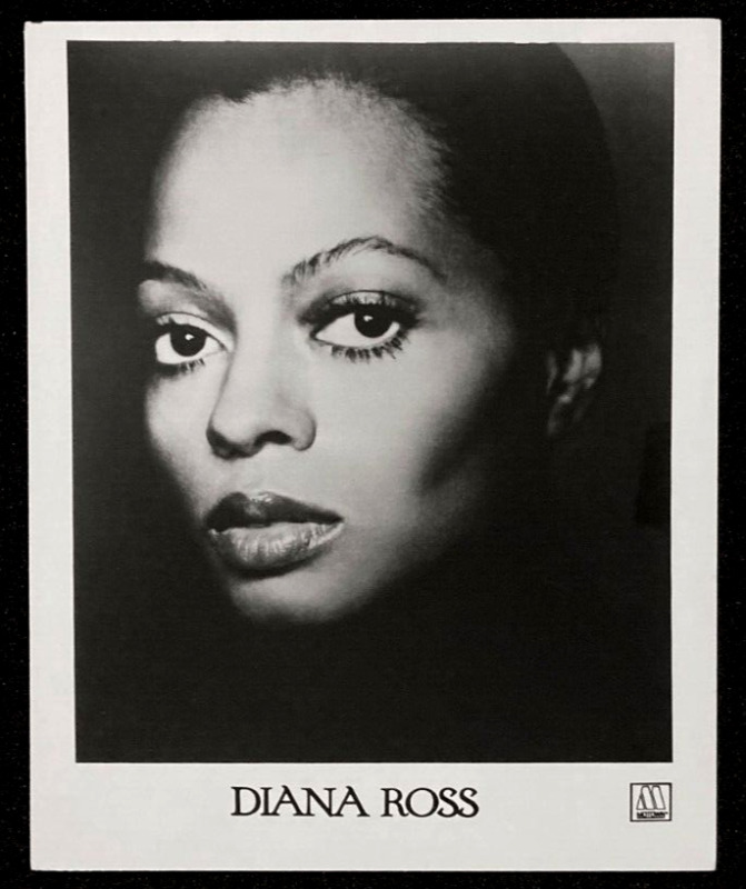 DIANA ROSS Original Press Publicity Photo Soul R & B Singer Motown 1980s