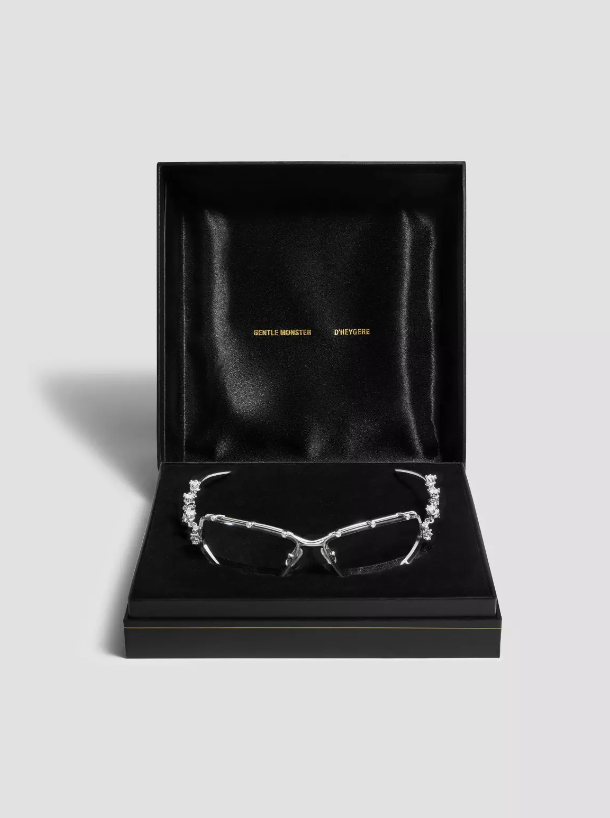 Pre-owned Gentle Monster X D'heygere Tiara 02 Silver / Genuine / Express