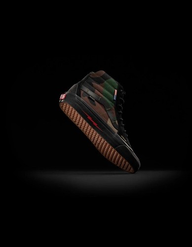 Pre-owned Vans Defcon X Sk8-hi Notchback Gtx Woodland Camo Size 10.5 Not Gbrs Qilo Wrmfzy In Green