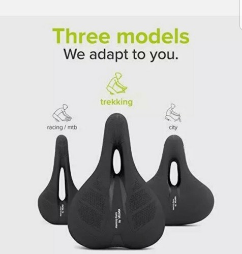 Velmia KKING Bike Saddle Seat for Trekking Bikes - Men & Women w/ Memory Foam