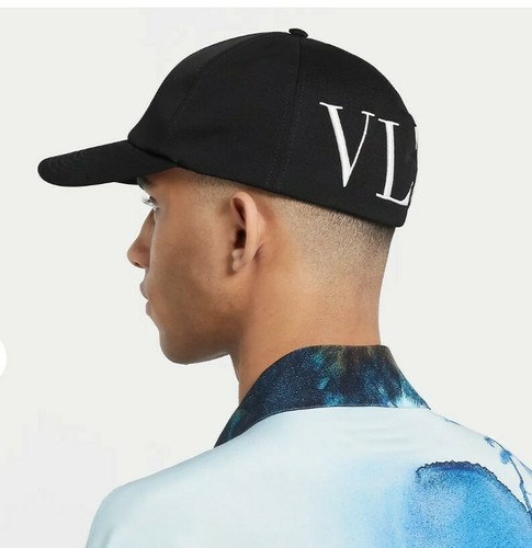 キャップ VALENTINO Black cotton baseball cap (5W2HDA24PQT Z7U) VALENTINO Black cotton baseball cap (5W2HDA24PQT Z7U