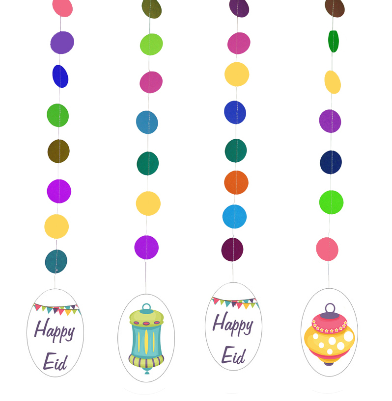 Eid Lanterns Party Multicolored Hanging Muslim Holiday Decorations