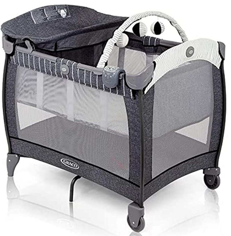 Graco Travel Cot in Light Grey in Woking, Surrey Gumtree