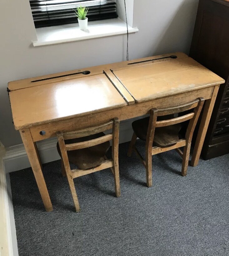 Old School Desks Desk Chairs Children S Child S Vintage In Olney