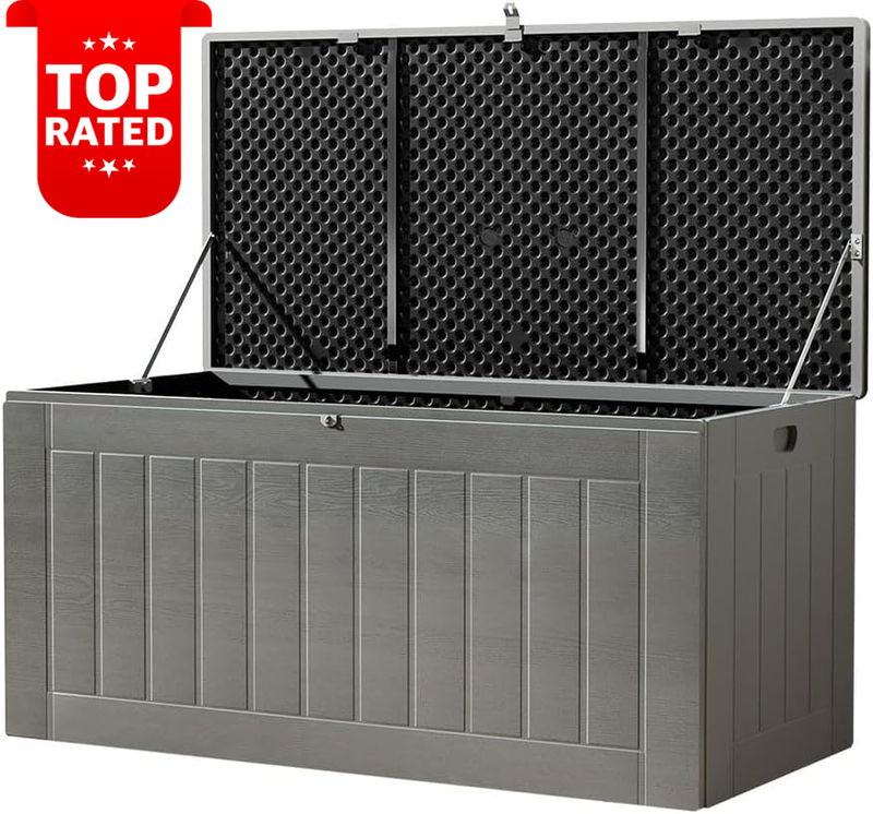 Extra Large 830L Lockable Outdoor Storage Box Garden Shed Chest with Handles