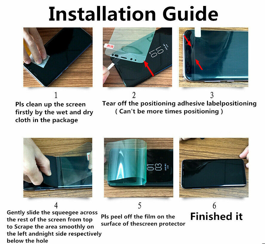 HYDROGEL Screen Protector For Samsung Galaxy S23 S22 Ultra S21 S20 Plus Note 20