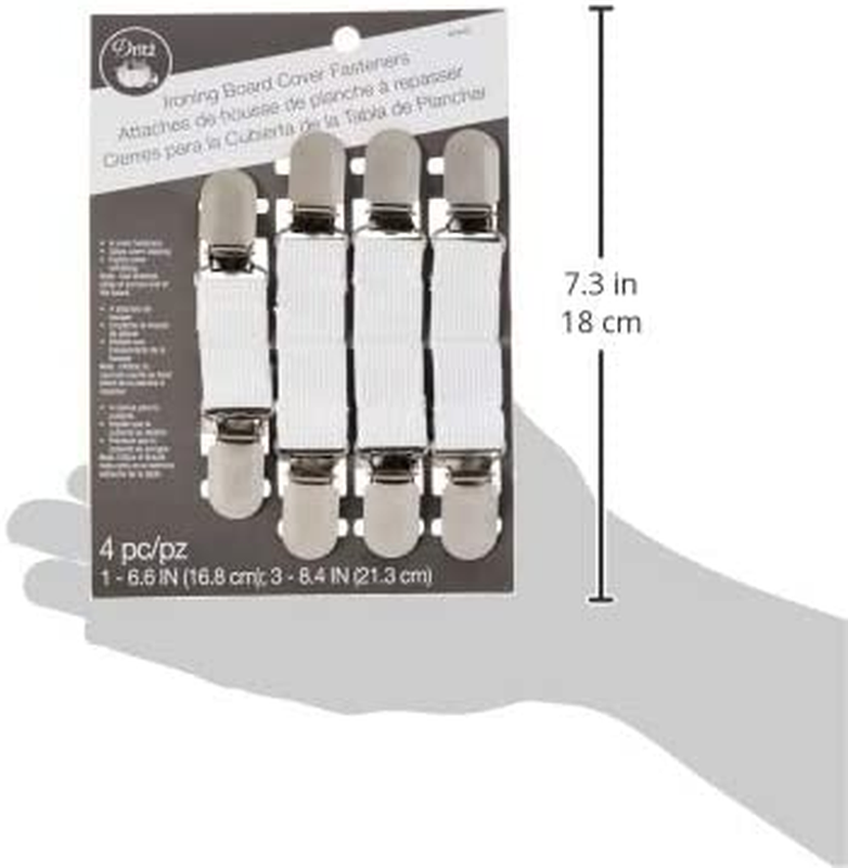 Dritz Clothing Care 82446 Ironing Board Cover Fasteners (4-Count) , White