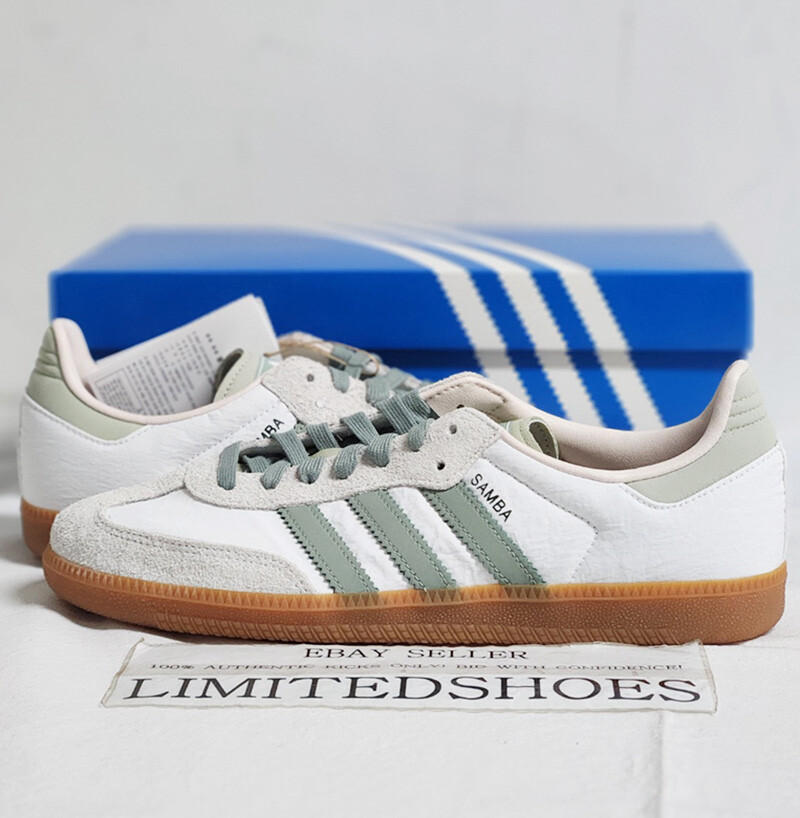 W Adidas Samba OG Cloud White Silver Green Putty Mauve