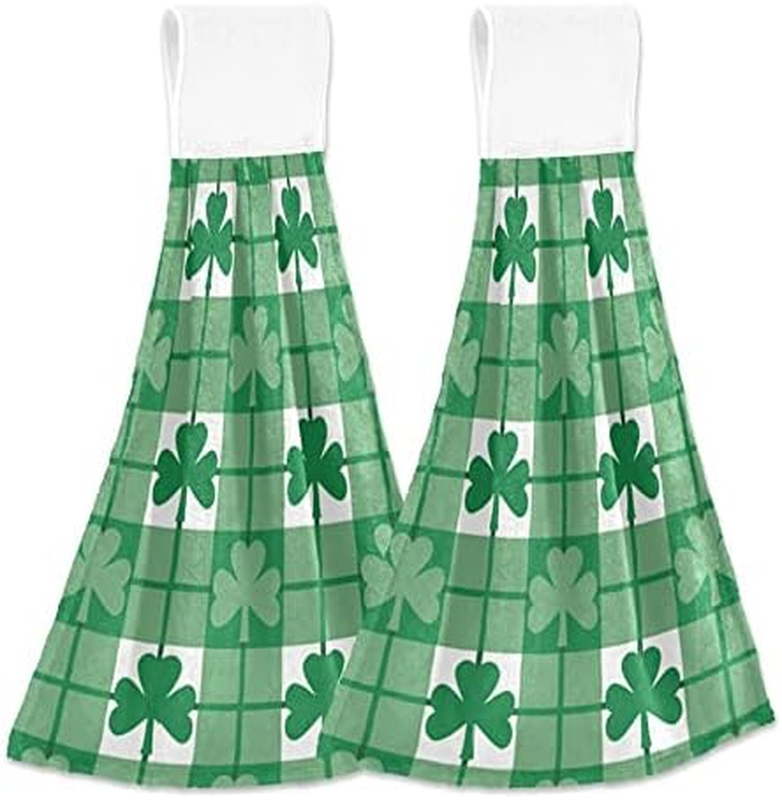 S Emerald Green St Hand Towel 2pcs Dish Clo