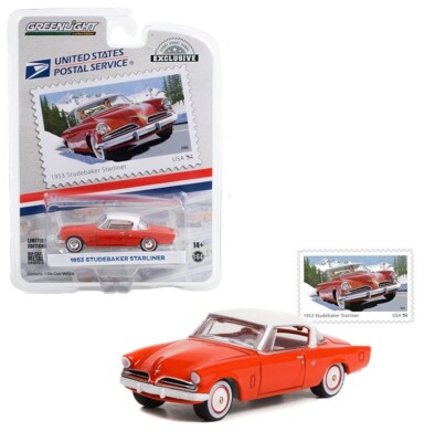 1/64 Greenlight 1953 Studebaker Starliner USPS America on the Move 50s Car 30361