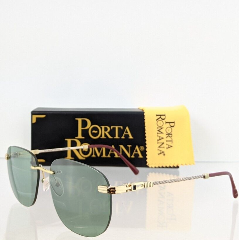 Pre-owned Porta Romana Authentic  Sunglasses Mod. 1009 Col. 100w Vintage Frame In Green