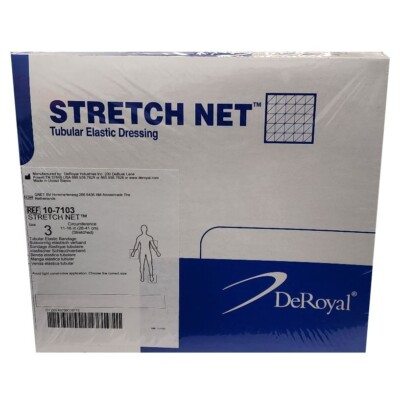 *1-Pack* DeRoyal Stretch Net Hand & Foot Tubular Elastic Size-3 Dressing 10-7103