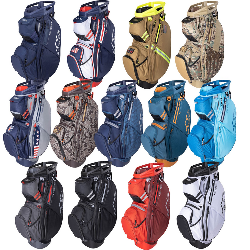 New Sun Mountain 2024 C 130 Cart Golf Bag 14 Way Top Pick Color
