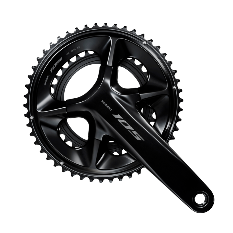 Shimano 105 FC-R7100 Crankset - 172.5mm, 12-Speed, 50/34t, Hollowtech II / Black