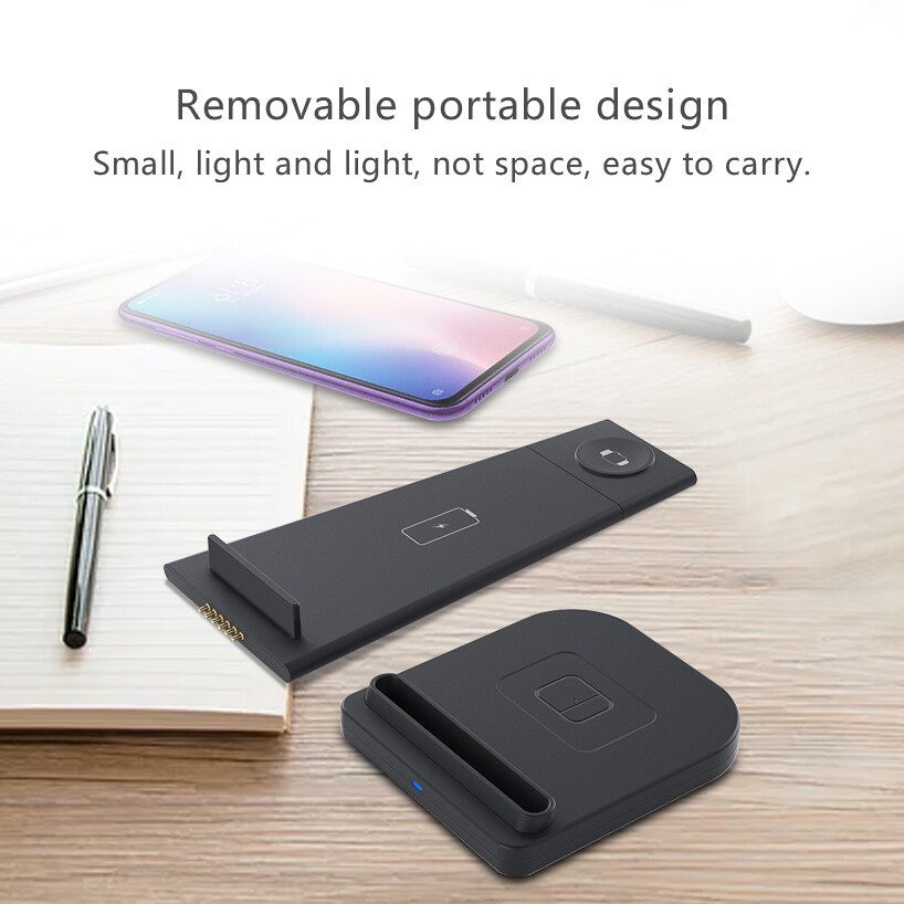 3 in 1 Charging Dock Charger Stand For Apple Watch Serie Air Pods iPhone Station