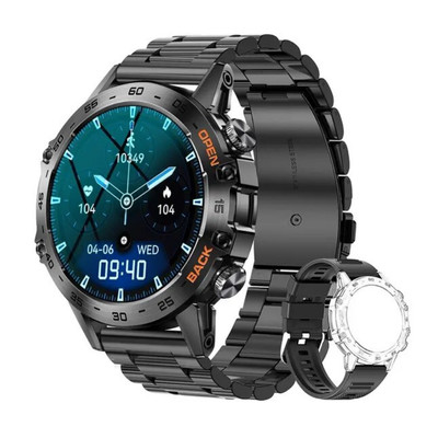 MELANDA Steel 1.39'' bluetooth Call Smart Watch Men Sports Fitness Tracker Watche