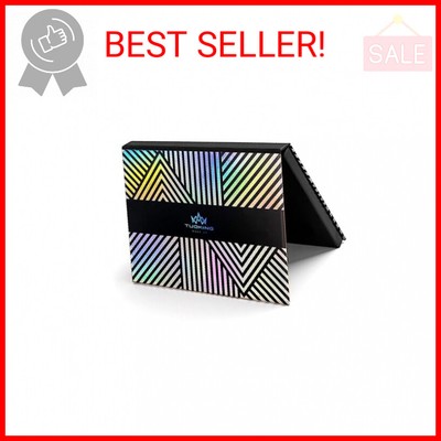 TUOKING Makeup Magnetic Palette with Mirror and 20Pcs Metal Stickers, Empty Stor