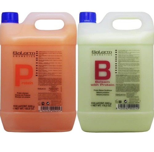 Salerm protein Shampoo & Balsam Conditioner  5100 ml Duo Set