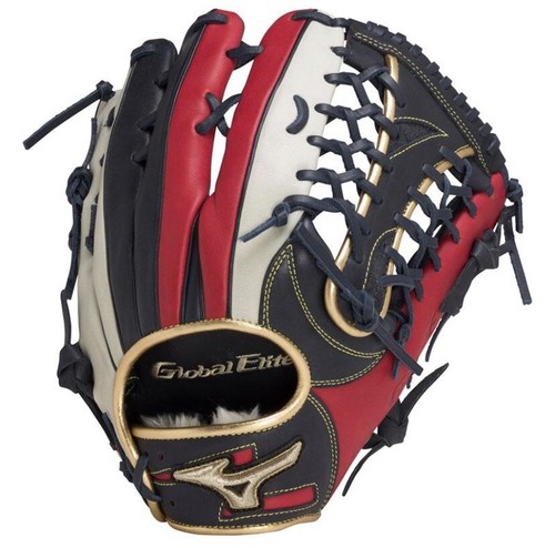 Mizuno Glove Elite イエロー/レッド MIZUNO (ミズノ) ソフトボール用グローブ レッド×イエロー