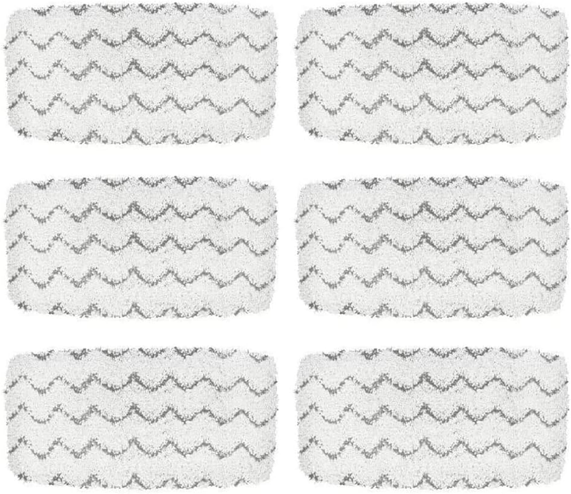 6 Scrubbing Replacement Mop Pads Compatible with Bissell Symphony Pet All-In-On