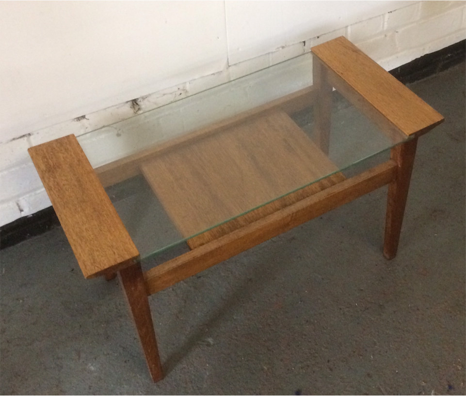 Retro style glass top coffee table | in Johnstone ...