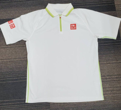 UNIQLO Australian Open Tennis 2015  Kei Nishikori White  Shirt M (US S)