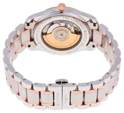 Pre-owned Longines Elegant Silver Diamond Dial Men's Watch L27935777