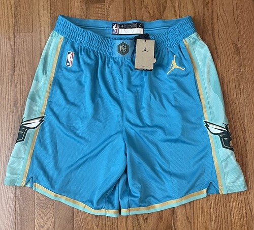 ウェア JORDAN BRAND NBA HORNETS SHORT L Men's Jordan Brand Teal Charlotte Hornets Statement Edition