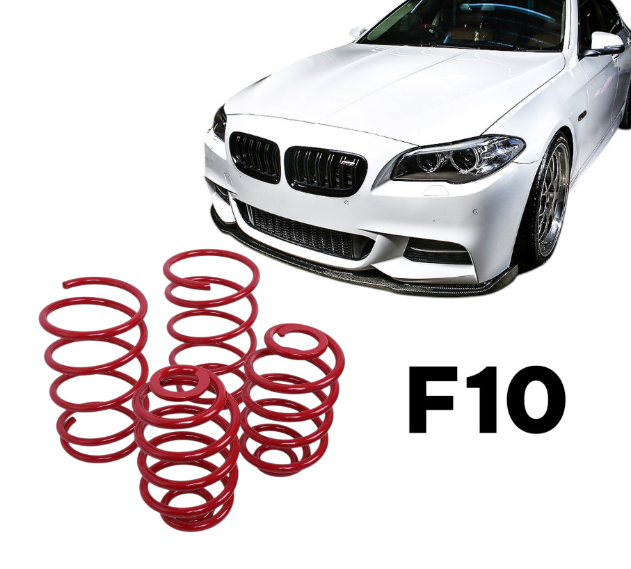 Sport Lowering Coil Spring Suspension Upgrade Set for Bmw F10 10-18 Red 4pcs