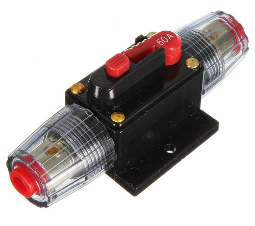 60 Amp In-Line Circuit Breaker Stereo/Audio/Car/RV 60A ...