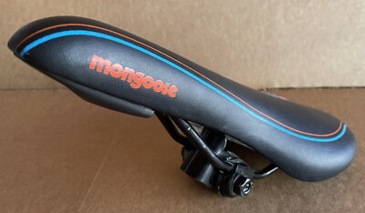 Mongoose Black/Blue/Orange Bike Saddle/Seat Cionlli pre-owned
