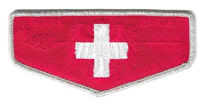 BSA OA LODGE 482 BLACK EAGLE, SWITZERLAND COUNTRY FLAG MINT FLAP